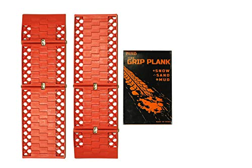 Vvivid All-Weather Foldable Compact Non-Slip Tire Traction Grip Plank 2-Pack #TOP1