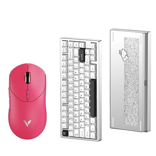 WOBKEY Rainy 75 ���J�j�J���L�[�{�[�h(Pro (�V���o�[ �p���z��))�{RAPOO �Q�[�~���O�}�E�X(VT2 MAX Pink)