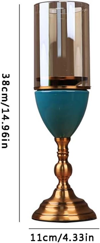 キャンドルホルダー 装飾ガラスキャンドルスタンド 金属製キャンドルスティック キャンドルホルダー ヴィンテージキャンドルスティック