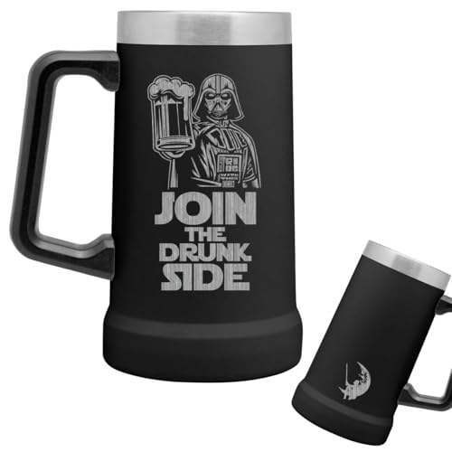El Mejor Listado de Tarro los preferidos por los clientes. 47 Tarro Cervecero Join The Drunk Side 710ml (24oz) | Tarro para Cerveza Acero Inoxidable | Beer Mug Grabado Láser | Tarro para Regalo Friki, Papá, Amigo o Pareja (Join Drunk Side)