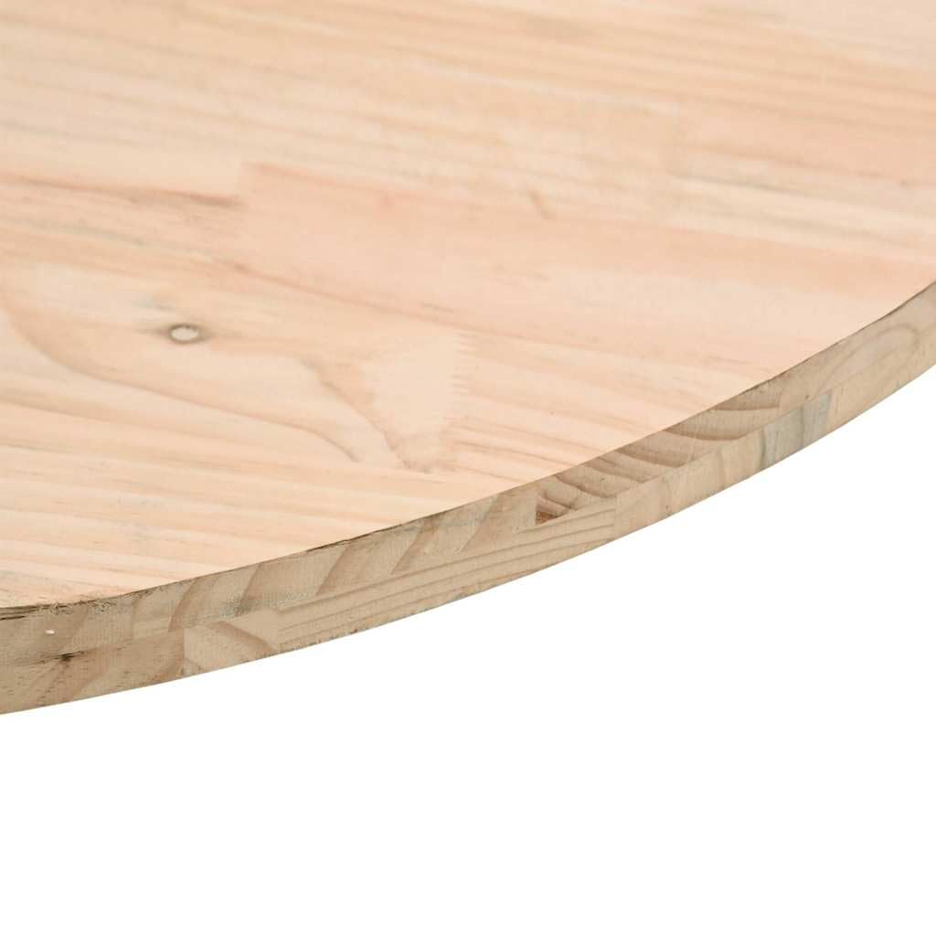 vidaXL Dessus de Table Rond Ø70x3 cm Bois de pin Massif, Plateau de Table en Bois, Dessus de Table à Manger, Plateau de Table en Bois Massif
