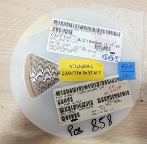 (3 PCS) C1825C154K5RAC KEMET Compatible with CAP CER 0.15UF 50V X7R 1825