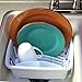 Camco RV Mini Dish Drainer & Tray - Features a Sloped Drain Tray Design, Heavy-Duty Construction, and is Ideal for Small Spaces, Apartments, Boats, and More - White (43511)