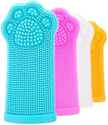 Kit Escova Dental Dedal para Pets 4 Unidades