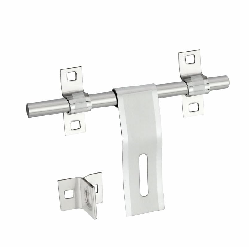 Image of Elegant Stainless Steel Door Aldrop Ss Finish with Cram and Hook Set, Stylish & Modern Design, Secure Your Space with The Laher Door Lock (Pack of 1)