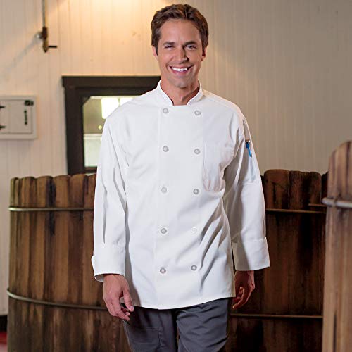 Uncommon Threads Unisex Adult Classic 10 Button Chef Coat Shirt, White, Medium Us #TOP5