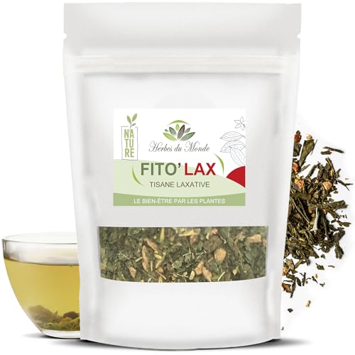 Herbes du Monde - Tisane FITO'LAX 100g: Tisane Laxative et Digestive pour Transit Amélioré, Bien-être & Détox, Élimination des Toxines, Santé Intestinale - 1 sachet