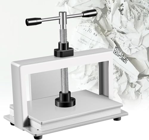 Image of Manual Paper Press Machine, Invoice Bookbinder, Office Press Bookbinding Bookbinder, Flattening Machine, for Documents, Books, Stamps, Invoices(A4)