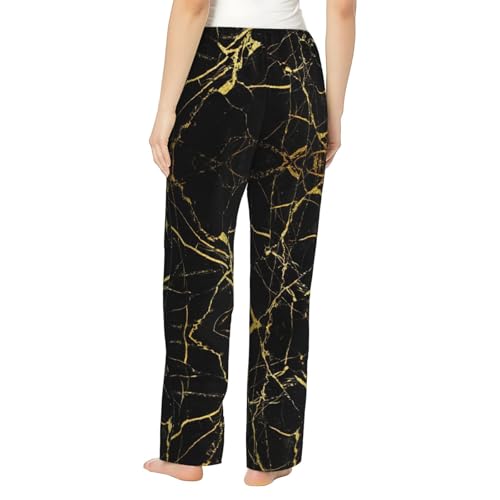 Pantalon de pyjama ample et fluide à motif chic