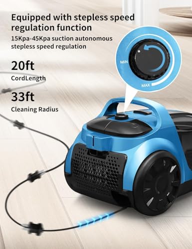Canister Vacuum with Attachments