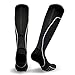 Vitalsox Italian Premium Patented Graduated Compression Silver Drystat Running Socks(1Pair-Compression), Black/Grey, Medium
