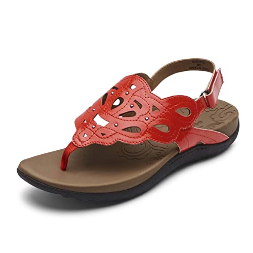 Sandales Ridge Sling Rockport femme pour vos promenades estivales en rouge