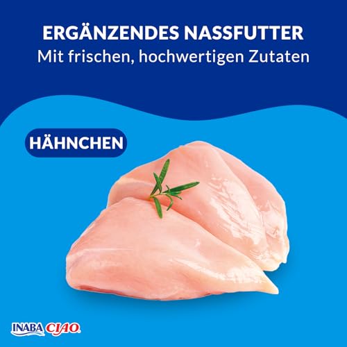 INABA Ciao Bisque Katzenfutter Nass mit 30% Hühnerfleisch und 86% Feuchtigkeit | Getreidefrei, Zuckerfrei, Keine Nebenerzeugnisse | Cremige Paste und Leckere Katzensuppe aus Japan 40 g (1er Pack)