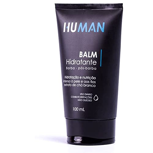 Kit Para Barba E Cabelo Human Shampoo 3 Em 1 + Balm + Pomada Modeladora Capilar