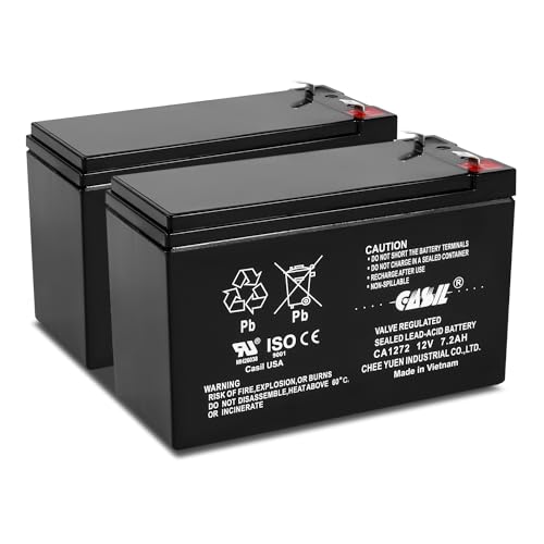 Casil - Batería de repuesto para SAI APC Back-UPS XS 1000 12V 7.2Ah - Batería de repuesto BX1000G - Batería de repuesto APC Back-UPS RS 1500 - Pack de 2