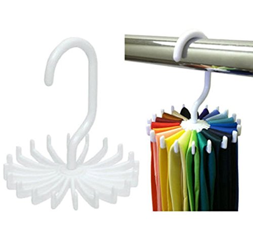 Yonger 360 Degree Rotating Twirl Tie Rack Adjustable Tie Belt Scarf Hanger Holder Hook Ties Scarf For Closet Organizer Storage #TOP1