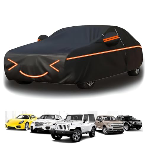 Car Cover Outdoor for L𝐚mborghin𝐢 LM(490x200x185cm),Breathable, environmentally friendly, rain and snow proof, side zipper, suitable for all seasons
