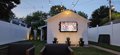 The TV Shield E-Series 44–55 Inch Outdoor TV Enclosure - Weatherproof Lockable Hard Cover with UV-Resistant ASA Polymer - Includes TV Mount