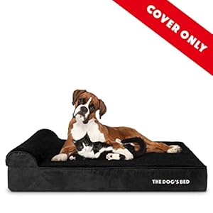 Replacement-Outer-Cover-Cover-ONLY-NO-Bed-for-The-Dogs-Bed-Orthopedic-Memory-Foam-Dog-Bed-Washable-Plush-Fabric-Extra-Large-46-x-28-x-6-Black-Plush - Cucciolini Doodles   Replacement-Outer-Cover-Cover-ONLY-NO-Bed-for-The-Dogs-Bed-Orthopedic-Memory-Foam-Dog-Bed-Washable-Plush-Fabric-Extra-Large-46-x-28-x-6-Black-Plush