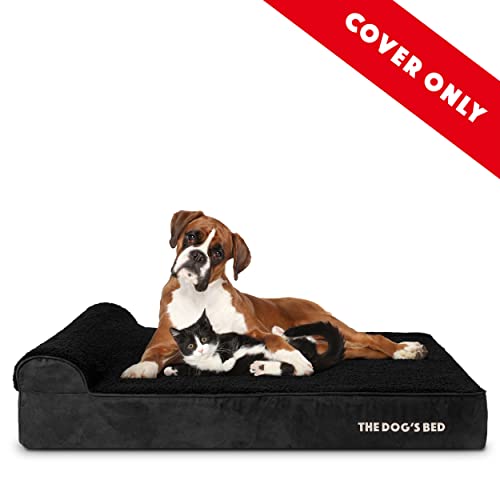 Replacement-Outer-Cover-Cover-ONLY-NO-Bed-for-The-Dogs-Bed-Orthopedic-Memory-Foam-Dog-Bed-Washable-Plush-Fabric-Extra-Large-46-x-28-x-6-Black-Plush - Cucciolini Doodles   Replacement-Outer-Cover-Cover-ONLY-NO-Bed-for-The-Dogs-Bed-Orthopedic-Memory-Foam-Dog-Bed-Washable-Plush-Fabric-Extra-Large-46-x-28-x-6-Black-Plush