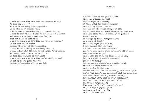 The Words Left Unspoken