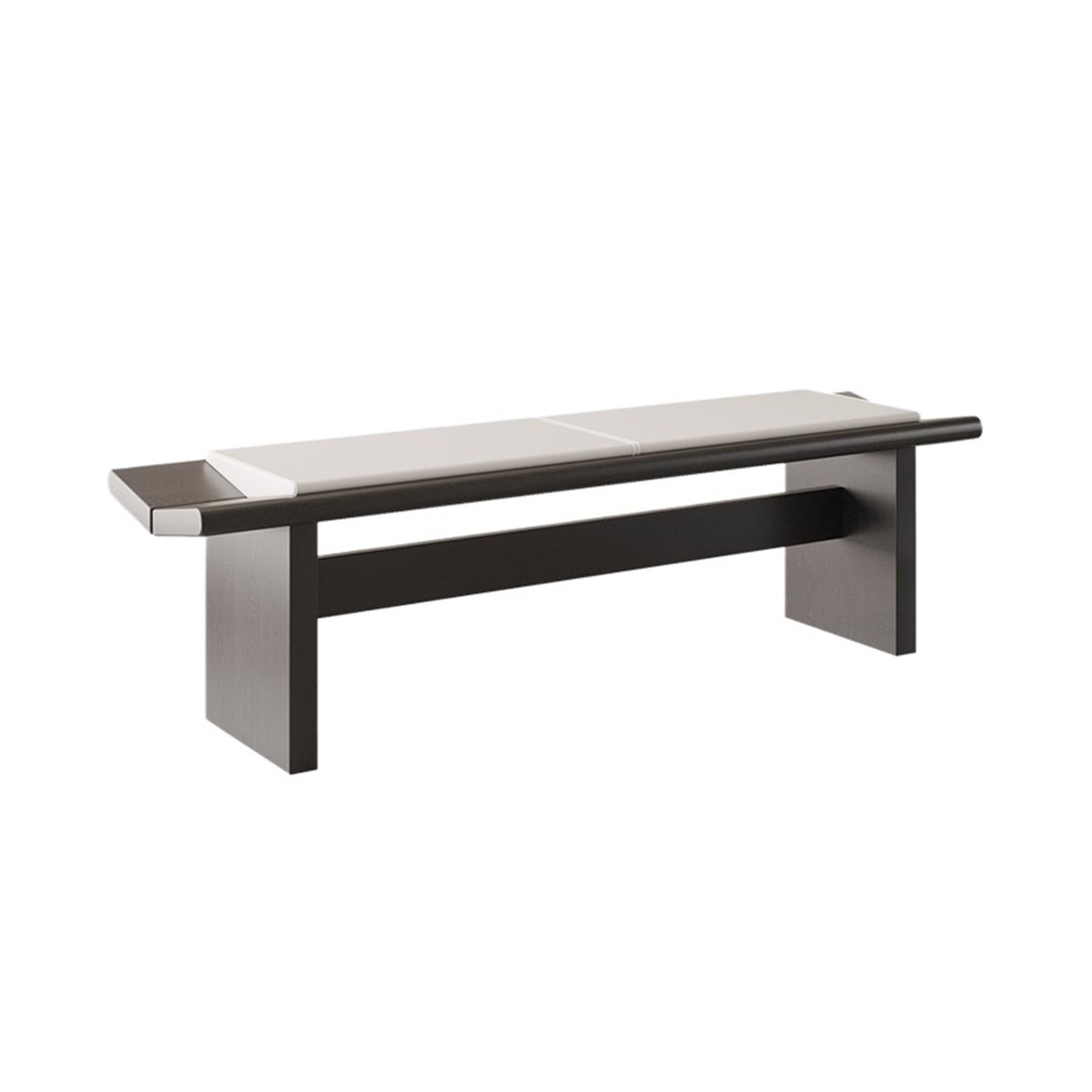 Nowoczesna drewniana sofa dekoracyjna z długimi butami (średnia)