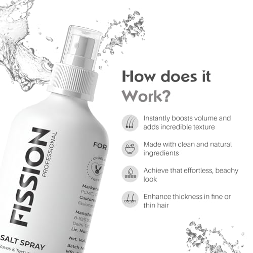 Image of Sea Salt Hair Spray for Beachy Waves, Textured Volume with Ginseng, Bhringraj, 100ml