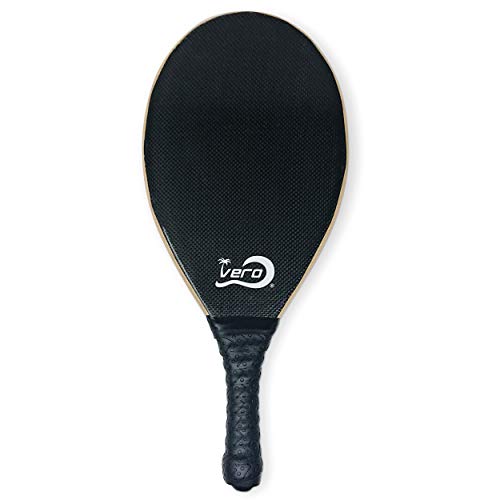 Fescobol 2 Carbon Fiber Beach Paddleball Paddles, Official High Visibility Red Ball, Drawstring Beach Bag by Vero Frescobol - Used condition - Image 6