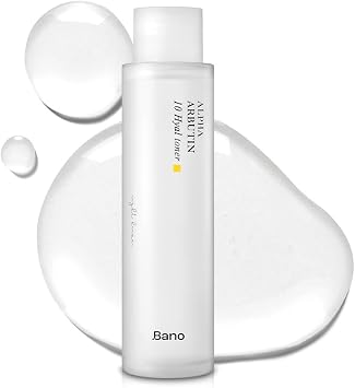 Bano Alpha Arbutin Toner Hydrating Exfoliating Toner with Niacinamide, Hyaluronic Acid, PHA & Salicylic Acid | Glow & Uneven Tone | Korean Skincare for Sensitive Skin | Fragrance-Free | 4.05 fl oz