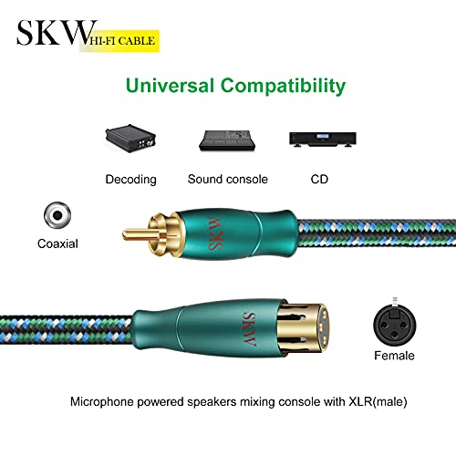 Skw Entry Level Hc Series Single Xlr Female To Rca Male Cable 5Ft/1.5M (1 Cable) #TOP5
