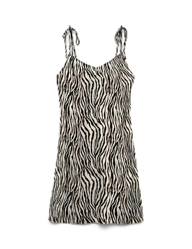 Robe moulante courte Vero Moda Vmeasy Joy crème taille S pour femme
