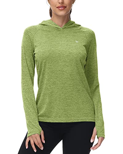 Rdruko Sweat à capuche à manches longues pour femme avec protection UV UPF 50 + léger à séchage rapide avec trou pour le pouce, Vert chanvre., S Cover