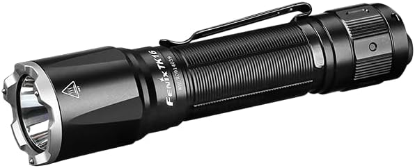 Fenix TK16 v2.0 Tactical Flashlight, 3100 Lumen Long Throw, USB-C Rechargeable, with LumenTac Organizer