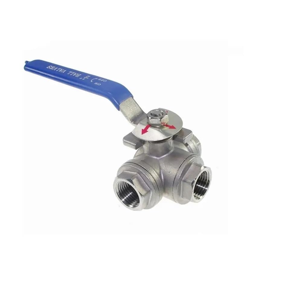 Raccord à bille femelle trois voies en acier inoxydable 304 DN40