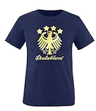 weicher Griff Luckja EM 2016 Deutschland Fanshirt Gold Edition M 01 Herren Rundhals T-Shirt