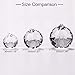 MerryNine 40mm Clear Crystal Ball Prism Sunshine Catcher Rainbow Pendants Maker, Hanging Crystals Prisms for Windows, for Feng Shui, for Gift(40mm/1.57