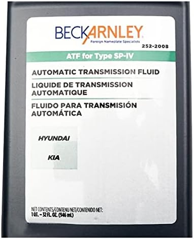 BECKARNLEY Beck Arnley 2522008 Premium ATF Type SPIV, 1 QT