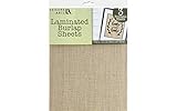 Leisure Arts Laminated Sheet Burlap, Natural