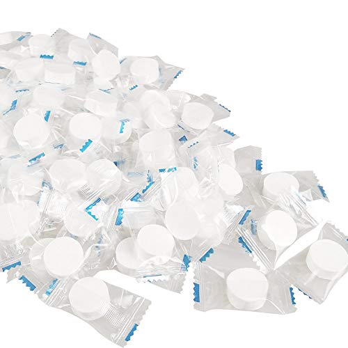 Hamnor 100 PCS Compressed Towels Travel Shopping Disposable White Hand Towels Soft Cotton Face Towels