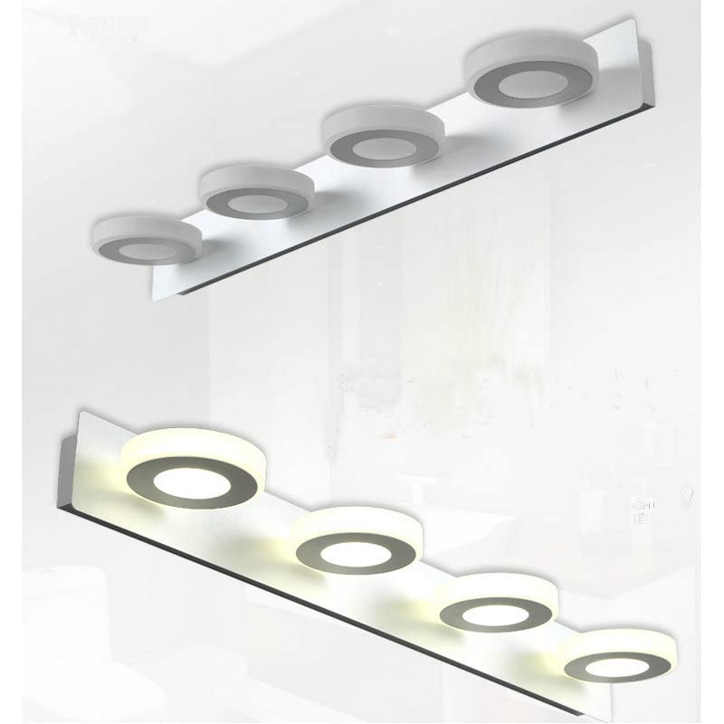 Aplique de pared LED triple con luz blanca ajustable de 6W a 12W para pasillos
