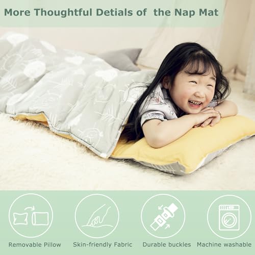 Image of Kids Toddle Lightweight and Soft Nap Mat (Dinosaur)
