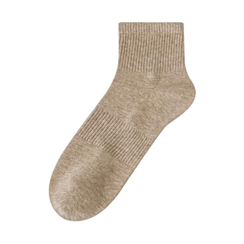 Yizelli Men's Mid Crew Socks for Spring Summer 3 Pairs Cotton Mid Calf Sports Socks