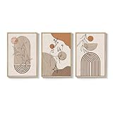 [Décoration polyvalente pour toutes les pièces] Parfaites pour diverses pièces comme le salon, la chambre, le bureau ou la salle à manger, ces affiches rehaussent avec élégance tout intérieur grâce à leur design intemporel. Sans cadre, elles s'adaptent facilement à votre style.