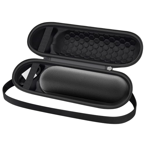 Hard Carrying Case Compatible with Beats Pill Bluetooth Speaker and Portable Wireless Charger, 2024 New for Beats Pill Accessories Storage Bag, with Shoulder Strap for Outdoor Traveller - Case Only