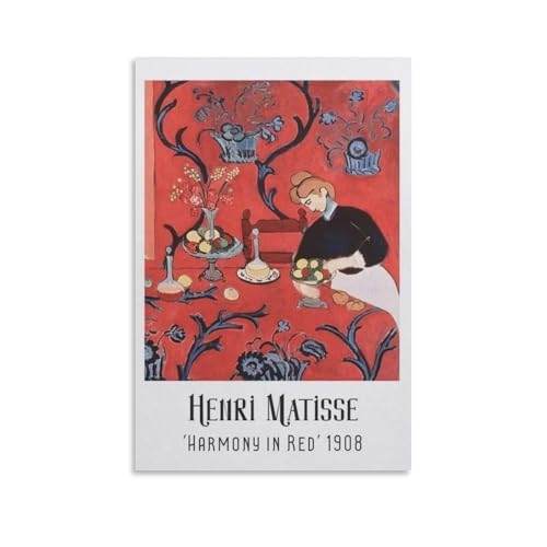 Henri Matisse アンリ・マティスの画 (38) ポスター 装飾 絵 キャンバス 壁アート リビングルーム 寝室 印刷 アートパネル16x24inch(40x60cm)