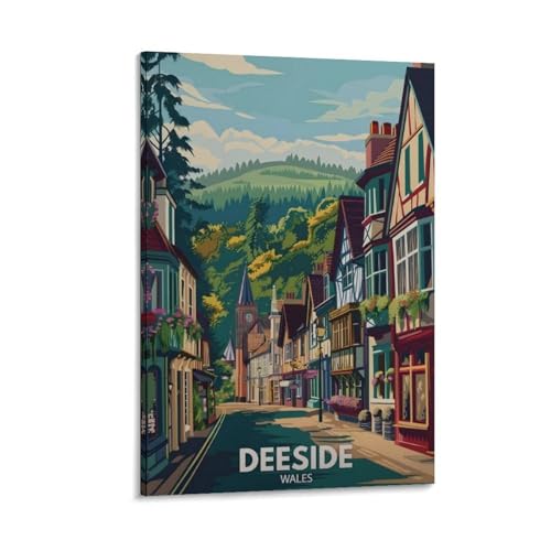 Poster Deeside sur toile voyage et évasion pour mur de chambre