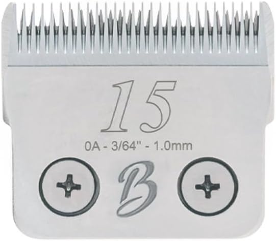 Desmontable D Series 15 hojas de aseo para perros longitud de corte 364 pulgadas - 0.039 in, no es compatible con cortadoras A5, cuchillas de acero
