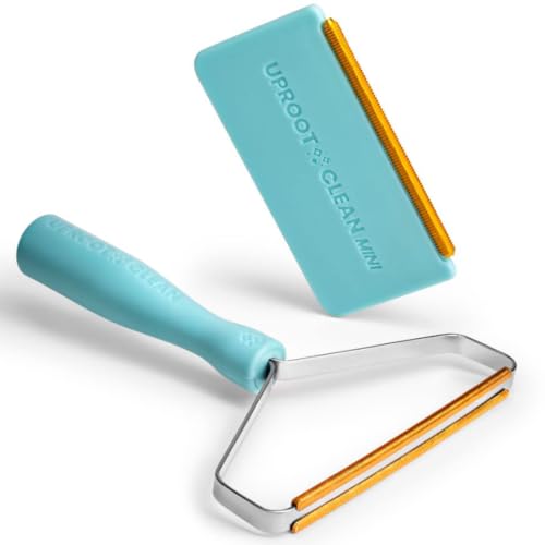 Image of Uproot Cleaner Pro Pet Hair Remover & Mini - Pet Hair Removal Tool Multi Fabric Edge & Carpet Scraper - Cat for Couch, Cat Towers, Car Detailing The Furry-Situation Survival Kit
