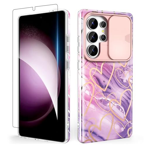 Coque Samsung S26 Ultra violette motif cœur pour sublimer vos tenues au quotidien