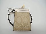 Coach Signature PVC Lanyard Light Khaki Chalk F63274